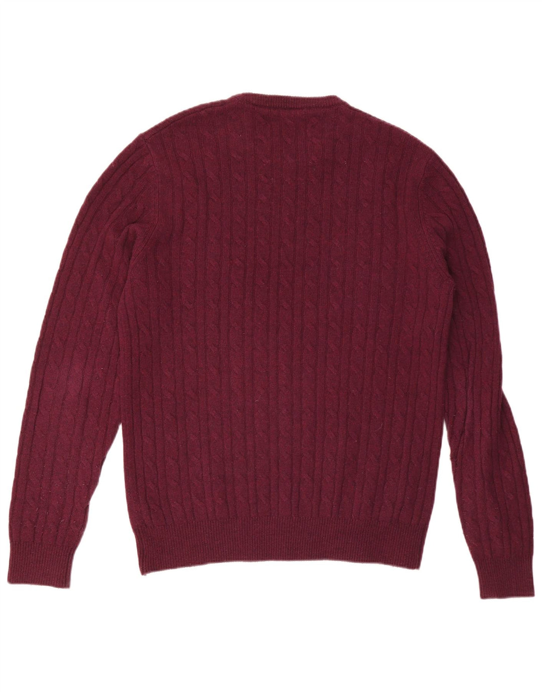 JACK WILLS Pull col rond homme XL laine bordeaux