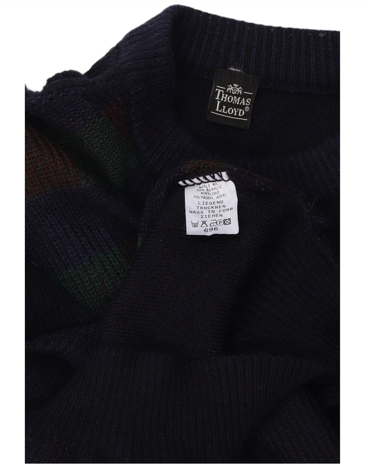 THOMAS LLOYD Pull à col rond pour femme UK 16 Large Bleu marine