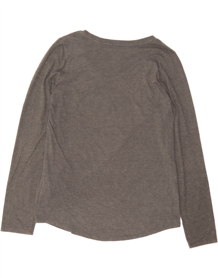 NIKE Womens Purdue Graphic Top Long Sleeve UK 16 Large Grey Polyester Vintage Nike and Second-Hand Nike from Messina Hembry 