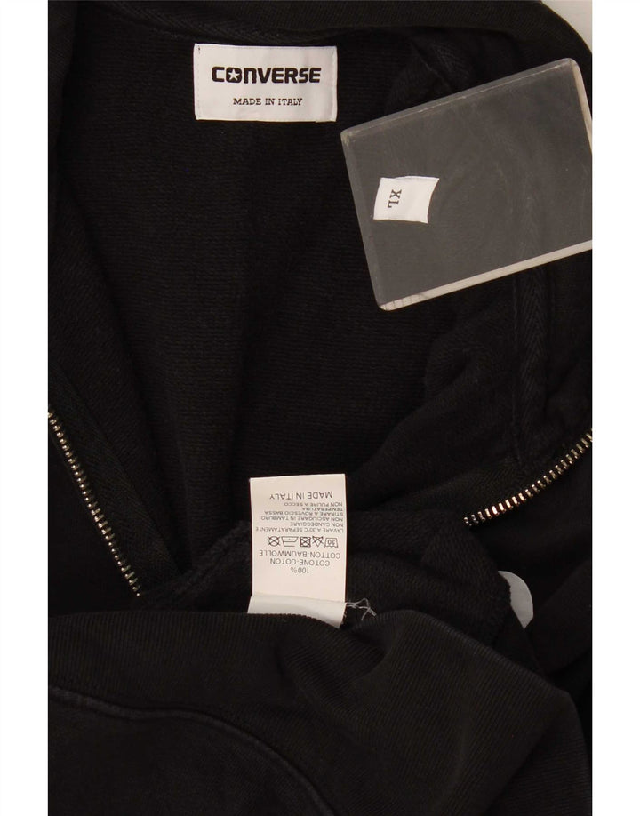 Converse Veste de survêtement pour homme XL Noir Coton