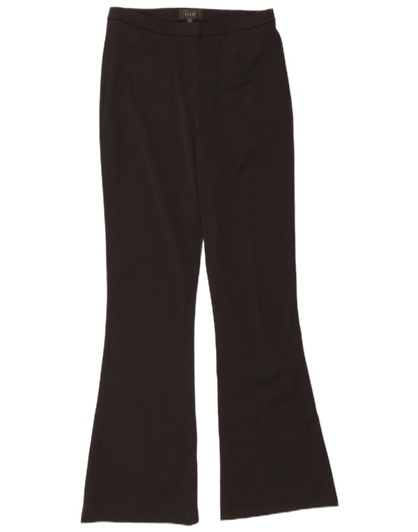 Coast Womens Flare Casual Trousers UK 12 Medium W30 L34 Black Viscose