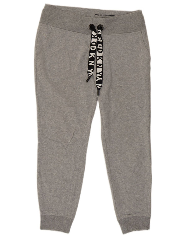 Dkny Pantalon de survêtement pour femme Joggers UK 10 Small Gris Coton