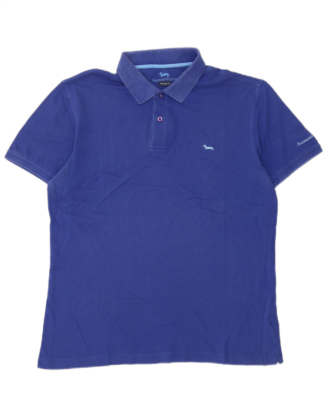 Harmont & Blaine Polo coupe classique pour homme, grand bleu