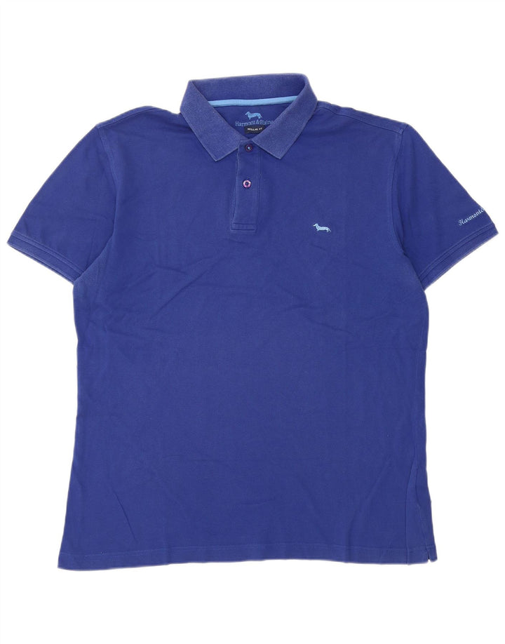 Harmont & Blaine Polo coupe classique pour homme, grand bleu