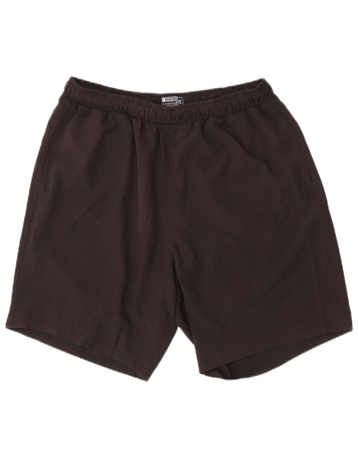 Mountain Warehouse Short de sport coupe classique pour homme en polyester noir Taille L