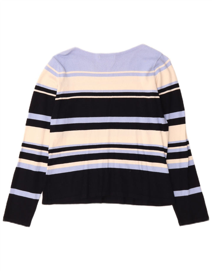 Marks & Spencer Pull col bateau pour femme UK 14 Medium Multicolore