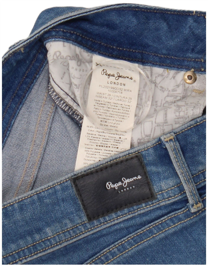 PEPE Jeans Jean Slim Femme W29 L32 Bleu Coton