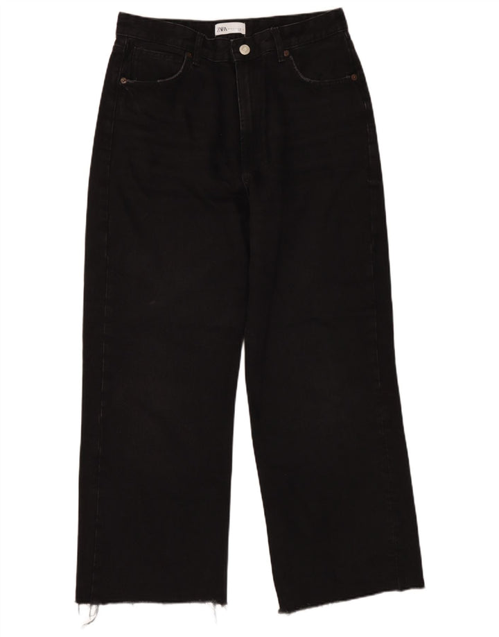 Zara Jean ample pour femme EU 42 Large W32 L28 Noir