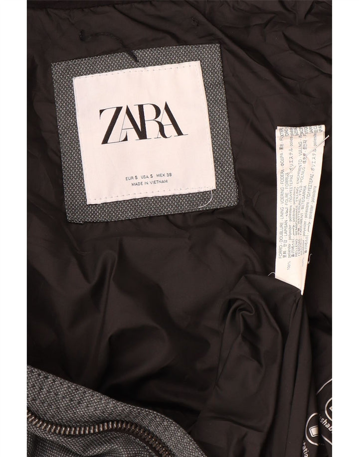 Zara Veste matelassée homme UK 36 Small Gris Polyester