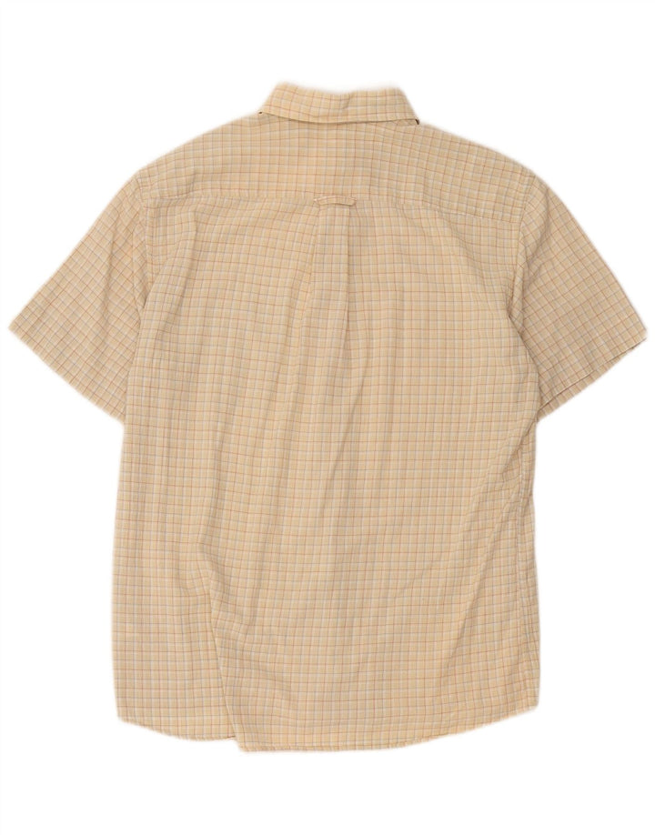 Camel Active Chemise à manches courtes pour hommes, grands carreaux beiges