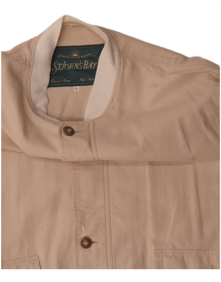 St John's Bay Veste Bomber Homme UK 42 XL Beige