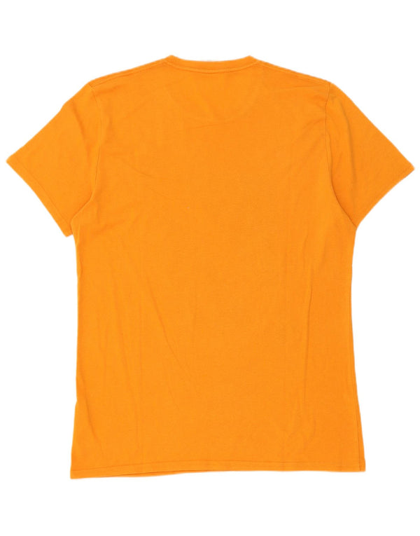 Hollister T-Shirt Graphique Homme Orange Moyen Coton