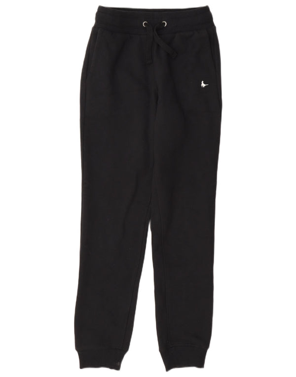 Jack Wills Pantalon de survêtement pour femme Joggers UK 6 XS Noir Coton