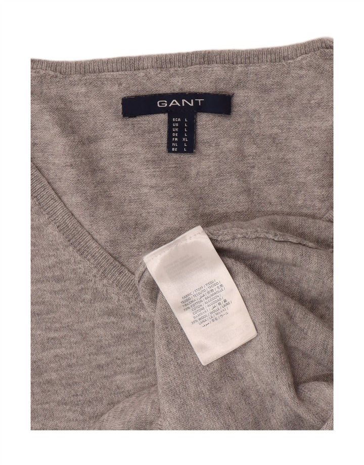 Womens V-Neck Jumper Sweater UK 14 Large Vintage Gant and Second-Hand Gant from Messina Hembry 