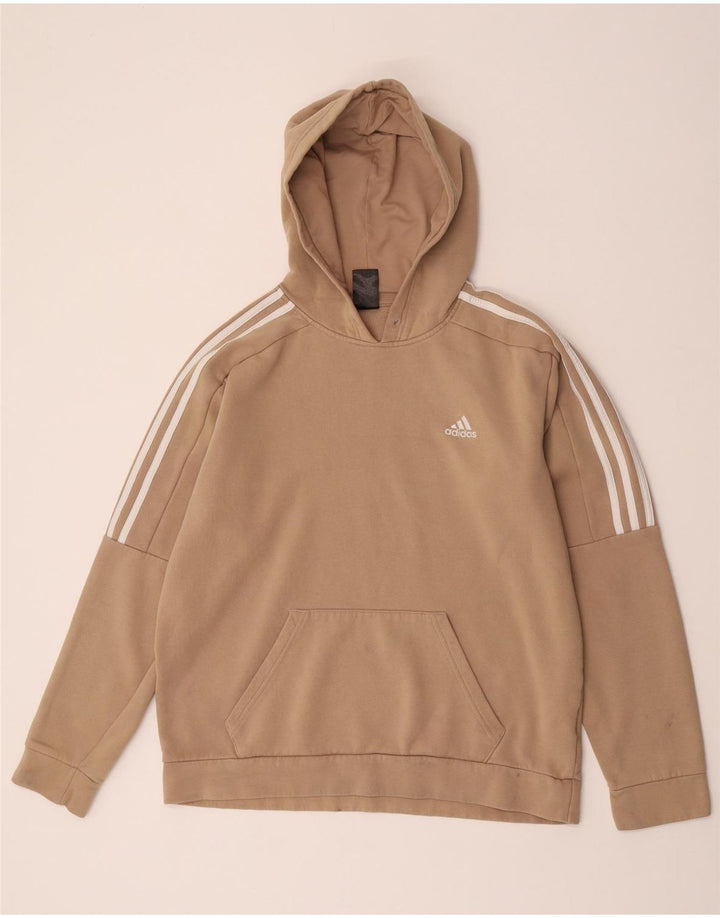 Adidas Pull à capuche pour homme en coton beige moyen