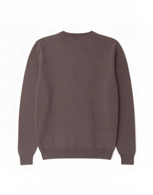 Marks & Spencer Pull Col Ras du Cou Homme Gris Moyen Coton