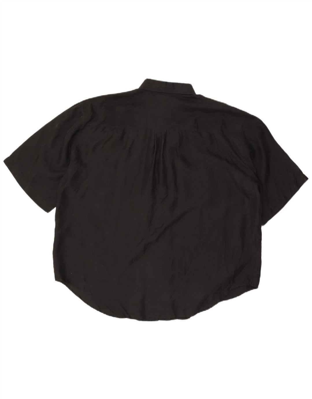 Miss Joy Chemise surdimensionnée à manches courtes pour femme IT 46 Large Soie noire