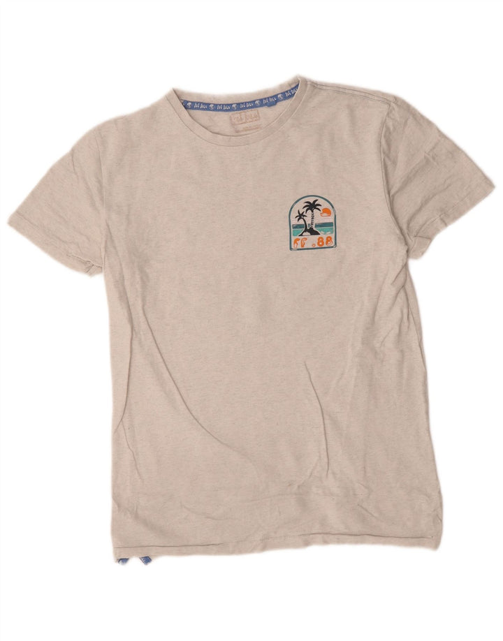 Fat Face T-Shirt Graphique Homme Petit Gris