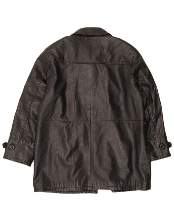 Lavorazione Artigiana Manteau en Cuir Femme IT 46 Large Noir