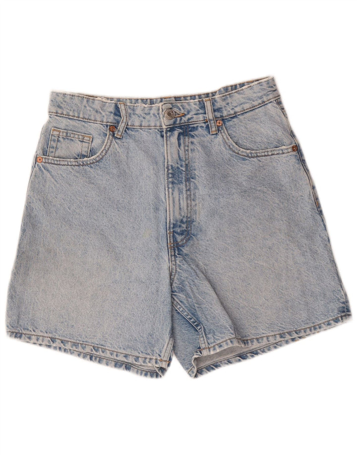 Zara Short en jean pour femme EU 40 Medium W30 Bleu Coton