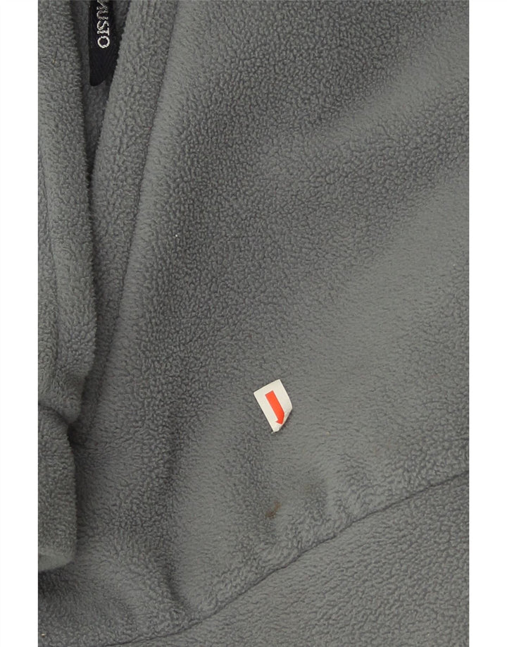 Musto Pull polaire à col boutonné pour homme XL Gris Polyester
