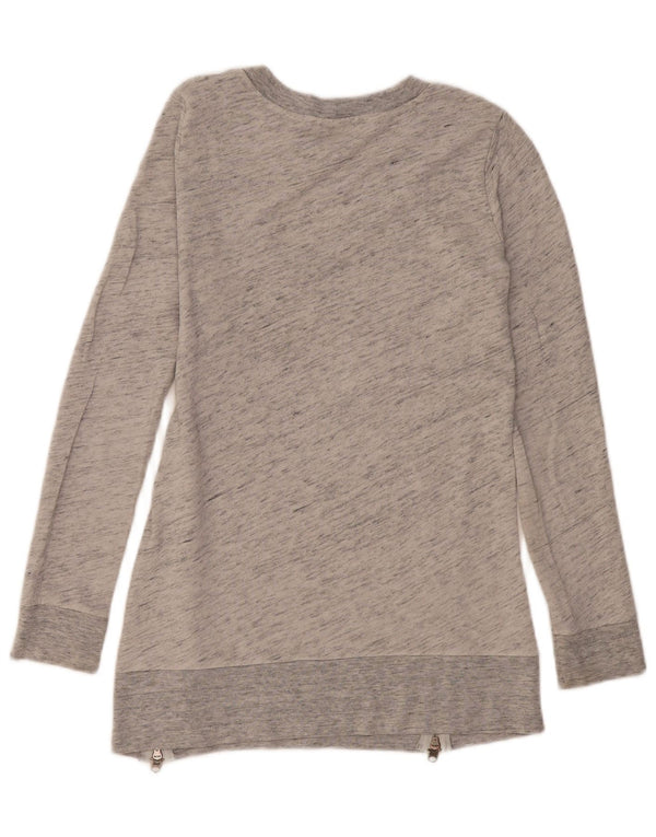 Abercrombie & Fitch Sweat-shirt pour femme UK 6 XS Gris Coton
