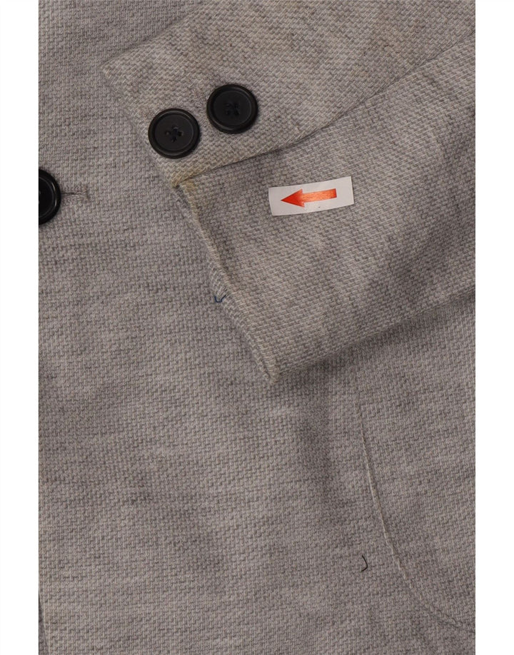 Zara Veste Blazer 2 Boutons Homme UK 36 Petit Gris