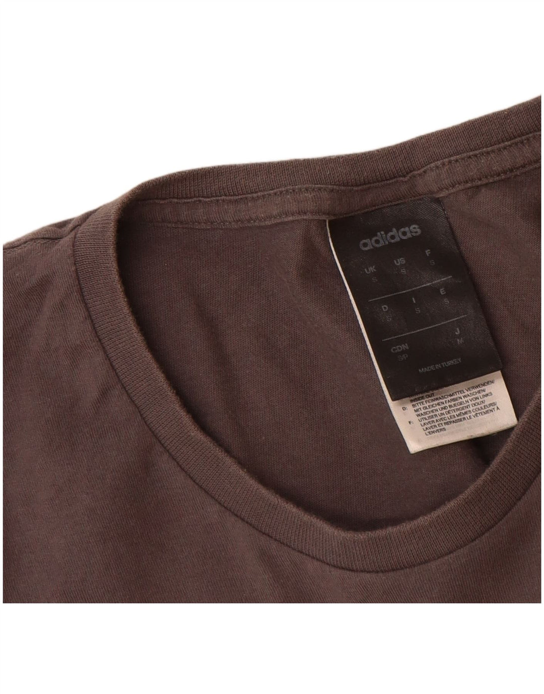 Adidas T-shirt graphique pour hommes, petit, gris, coton