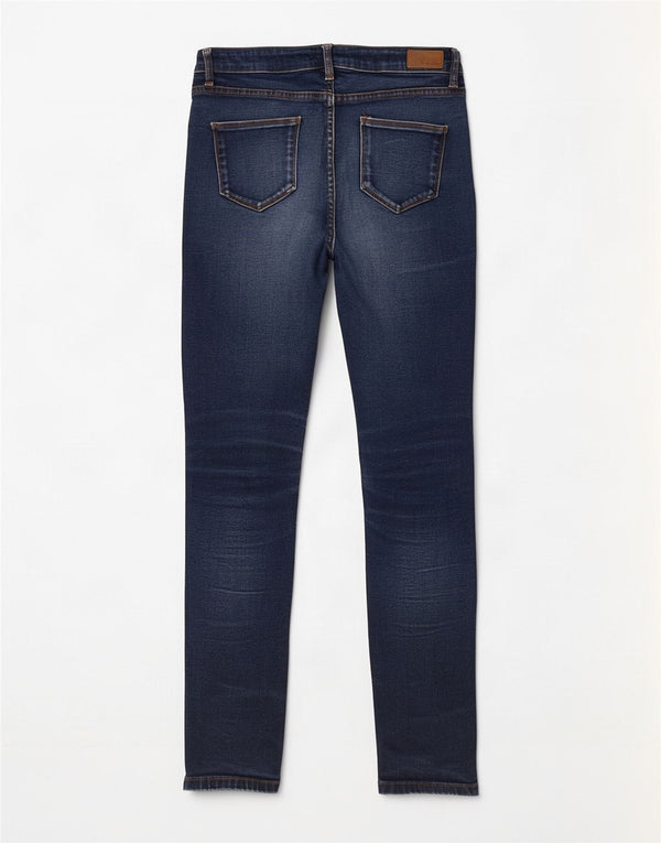 Fat Face Jean skinny pour femme UK 12 W32 L29 Bleu Coton
