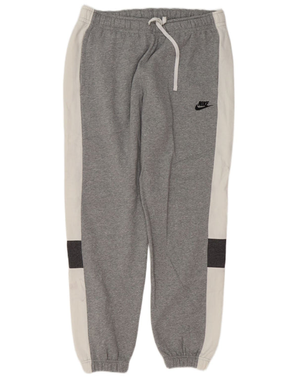 Nike Pantalon de survêtement pour homme en coton color block Gris Taille L