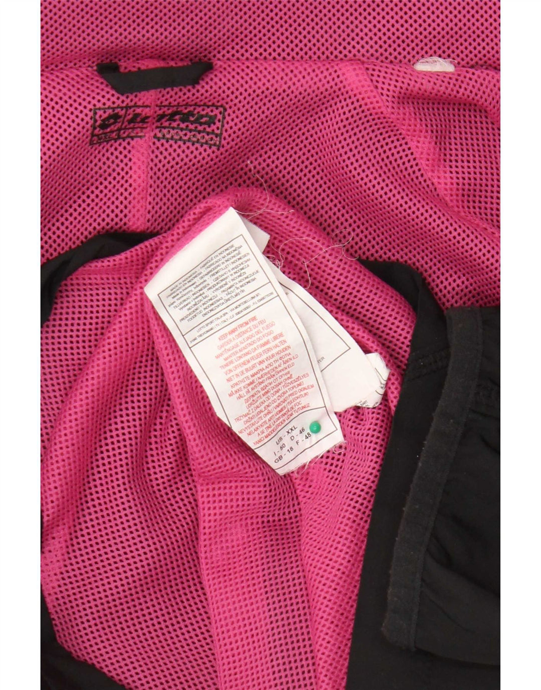 Lotto Veste de pluie à capuche pour femme UK 18 XL Noir Polyester