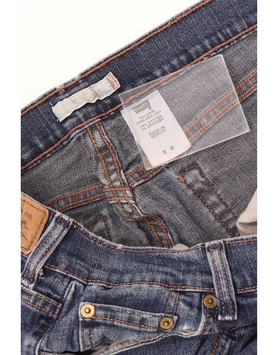 Levi's Jean Bootcut 515 Femme US 8 Medium W30 L31 Bleu Coton