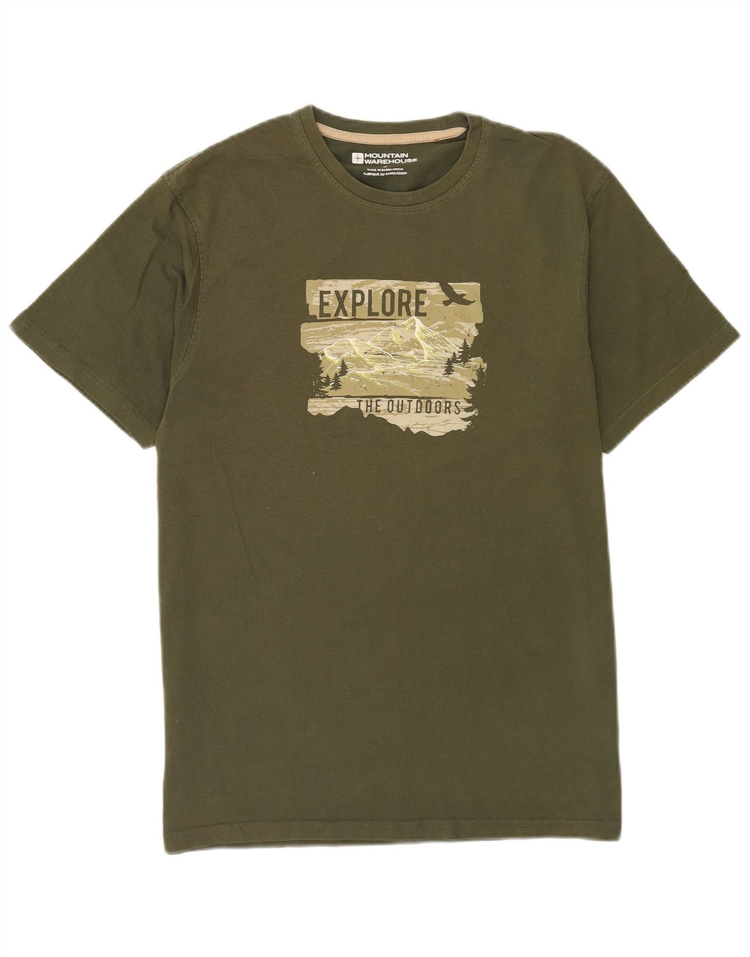 Mountain Warehouse T-Shirt Graphique Homme Vert Moyen