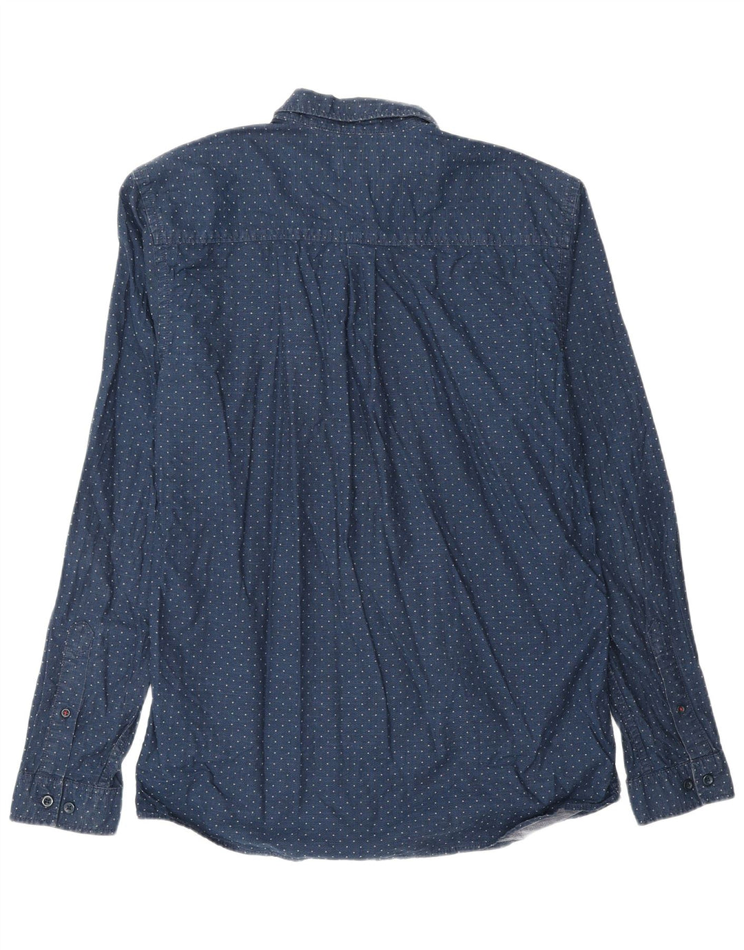JACK & JONES Chemise Homme Large Bleu Marine à Pois Coton