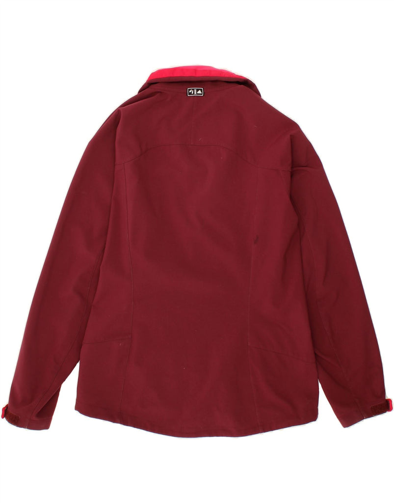 ADIDAS Womens Clima Proof Windbreaker Jacket UK 12 Medium Burgundy Vintage Adidas and Second-Hand Adidas from Messina Hembry 