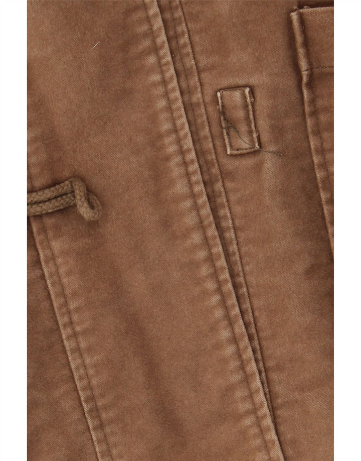 Fat Face Veste de sport à capuche surdimensionnée pour femme UK 16 Large Marron Coton
