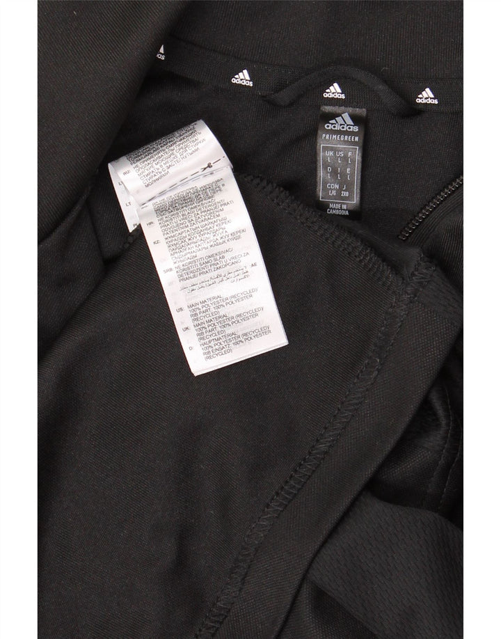 ADIDAS Veste de survêtement Aeroready Graphic pour hommes, grand noir, polyester