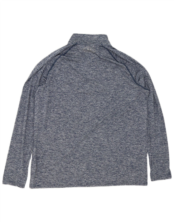 Under Armour Haut de Survêtement Heat Gear Pull Homme Grand Bleu Moucheté