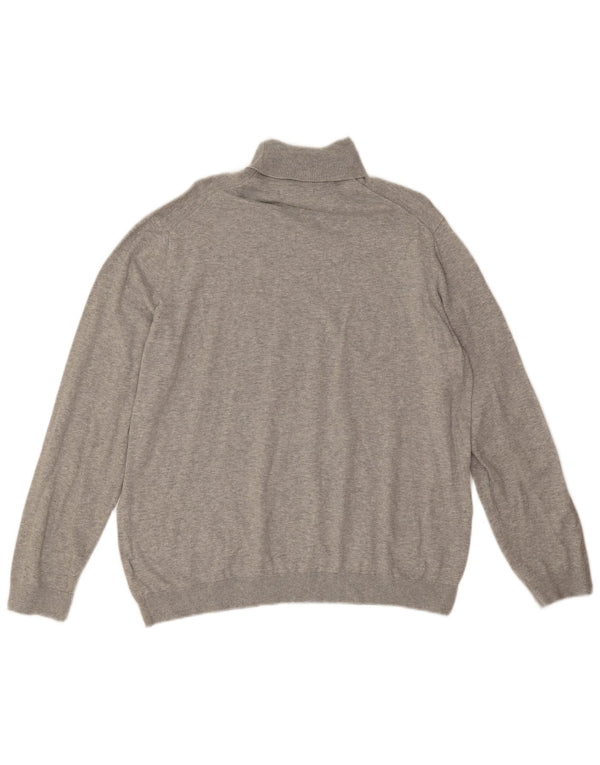 Marks & Spencer Pull Col Roulé Homme XL Gris Coton