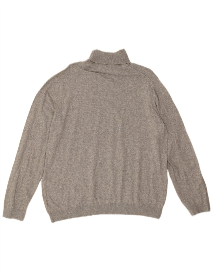 Marks & Spencer Pull Col Roulé Homme XL Gris Coton
