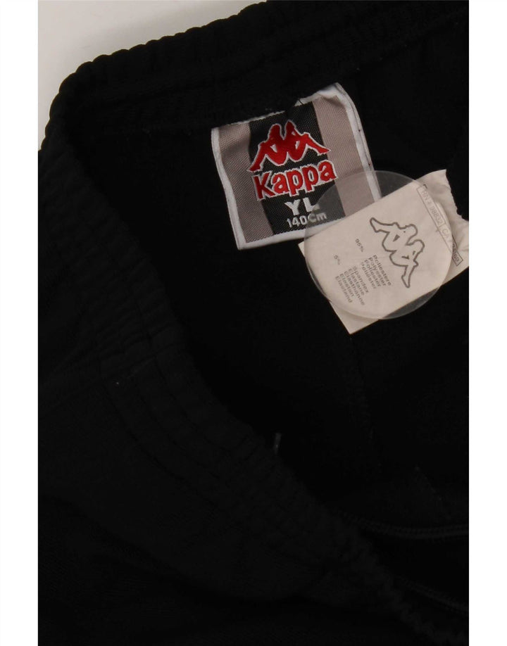 Kappa Pantalon de Survêtement Fille 12-13 Ans Large Noir Polyester