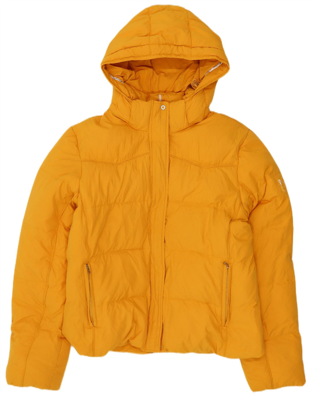 Champion Veste matelassée à capuche pour femme UK 18 XL Jaune Polyester