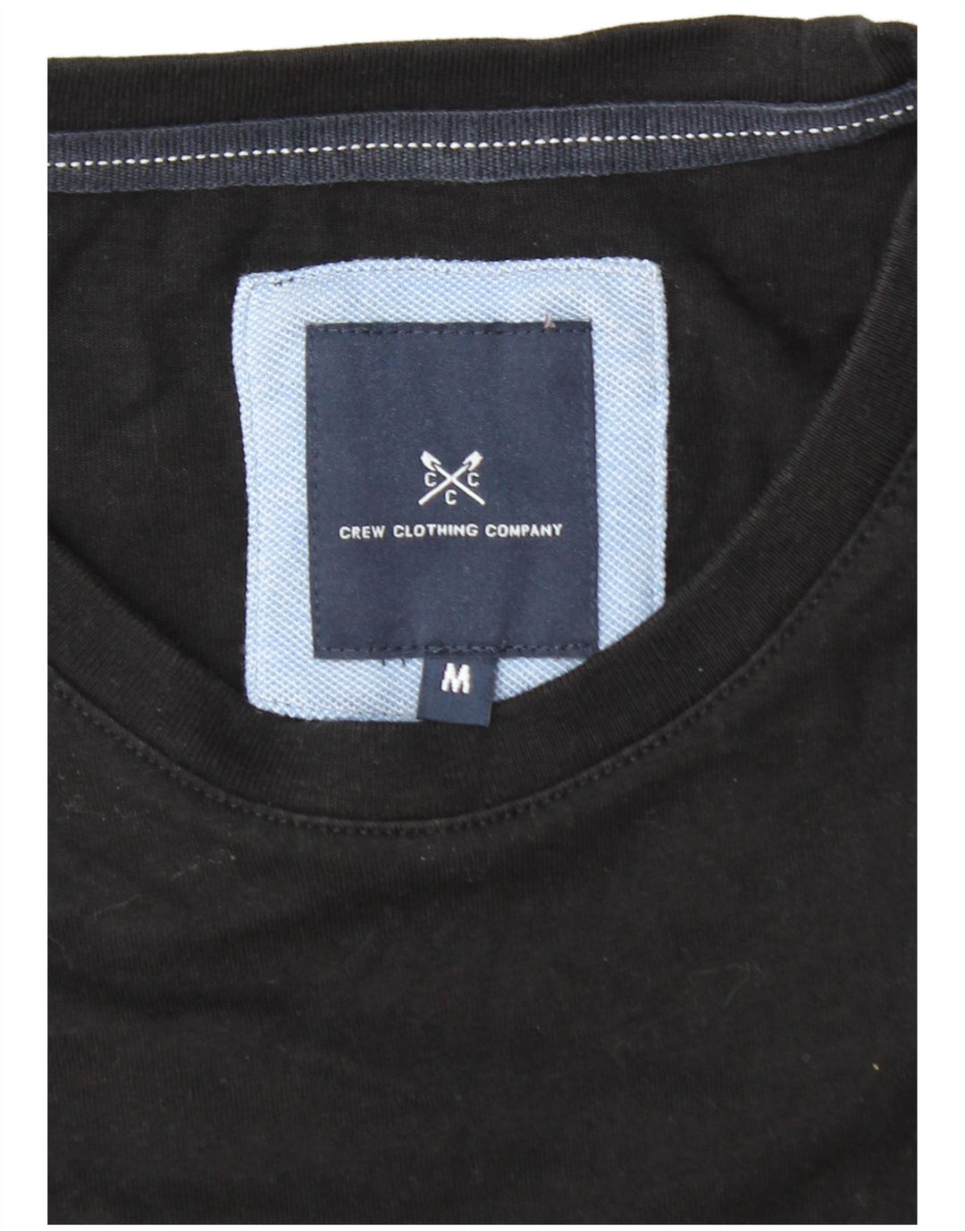 CREW CLOTHING Mens T-Shirt Top Medium Black