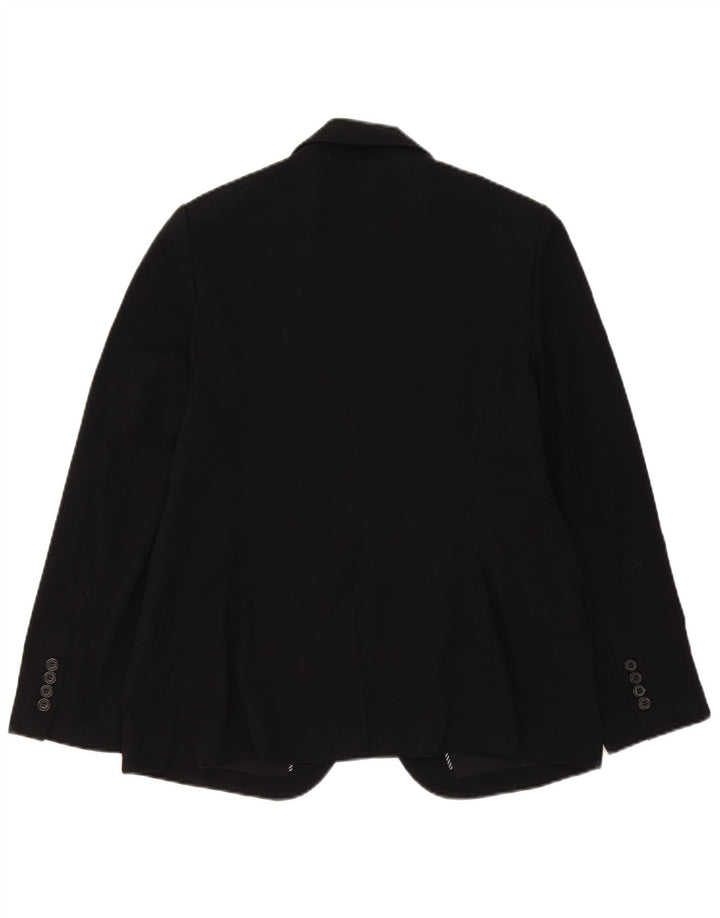 Marks & Spencer Veste blazer à 1 bouton pour femme UK 16 Large Noir Polyester