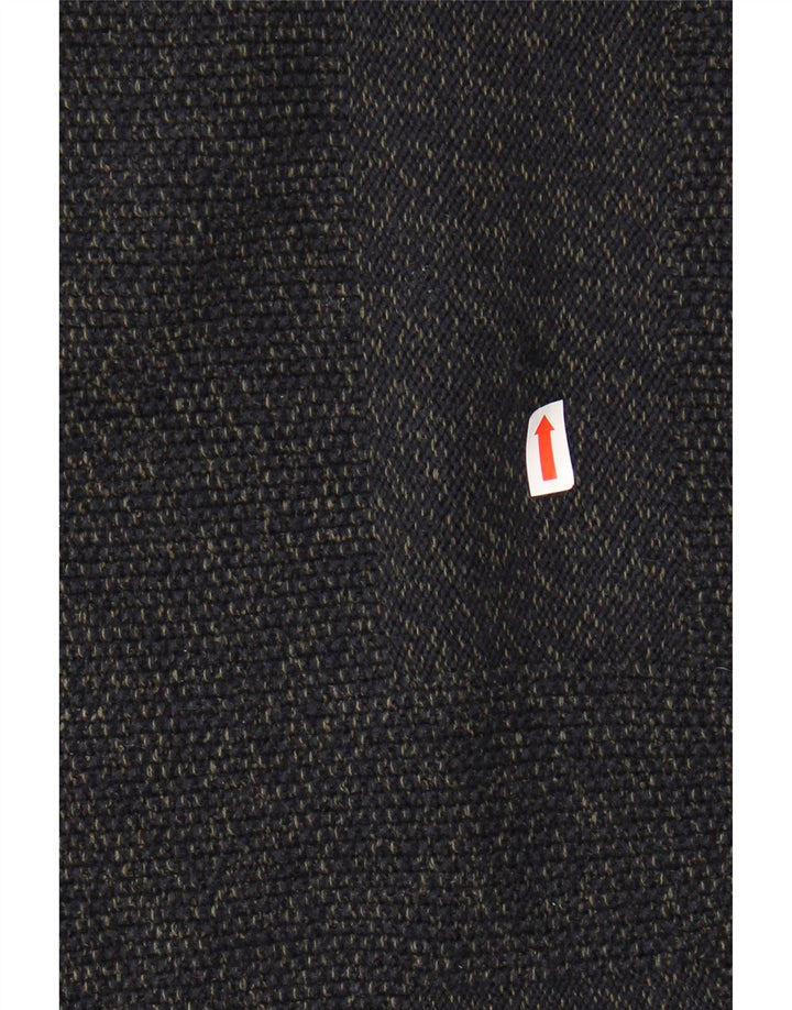 AVIREX Pull col rond pour femme UK 16 Large Bleu marine moucheté