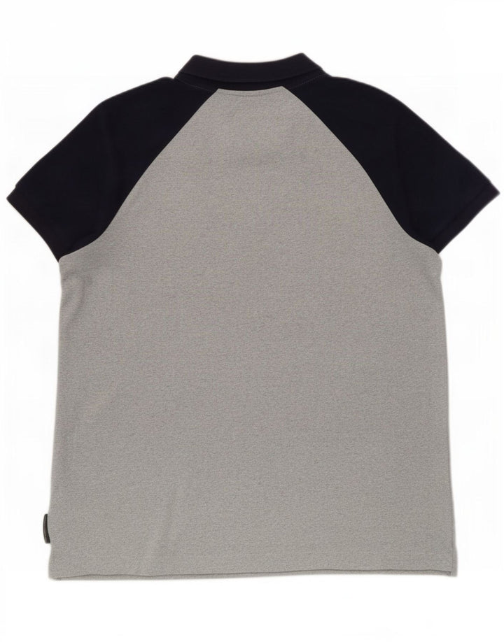 French Connection Polo Homme XL Gris Colorblock Polyester
