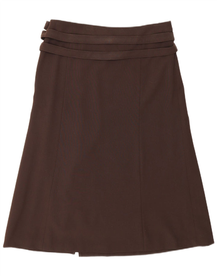 Atos Lombardini Femme Jupe Trapèze W30 Marron Moyen