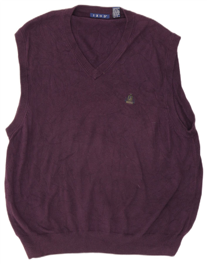 Izod Débardeur Homme Grand Violet Coton