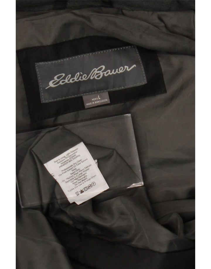 EDDIE BAUER Gilet rembourré pour homme UK 40 Large Noir Polyester