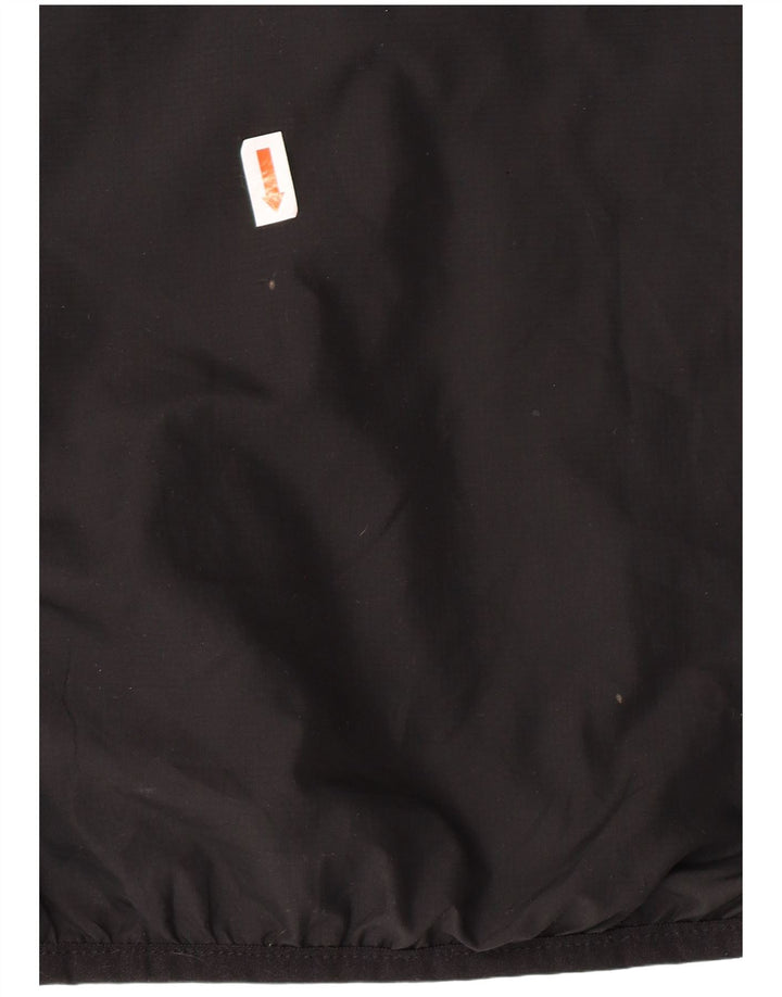 HUMMEL Mens Pullover Hooded Tracksuit Top Jacket Large Black Polyester